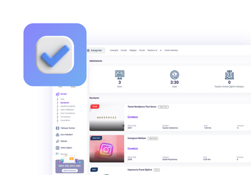 Eğitmenler İçin 5 Eğitiminiz hazır olduğunda, onu platformda yayınlayabilirsiniz. Eğitiminizin görünürlüğünü artırmak için açıklamalar, anahtar kelimeler ve görseller ekleyebilirsiniz.